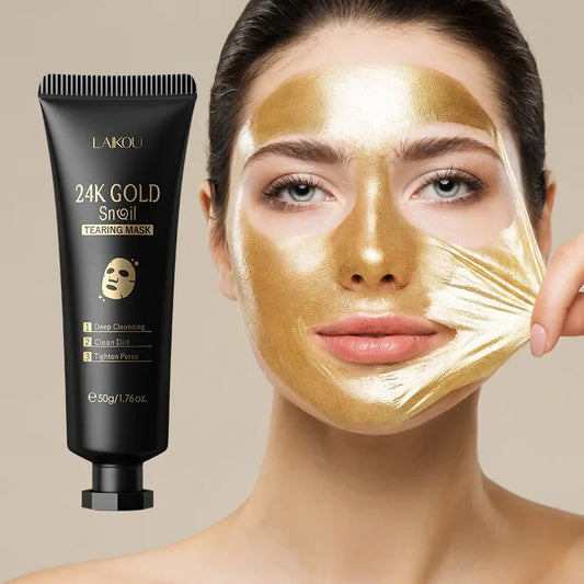 A  Gold Sakura Peel Mask
